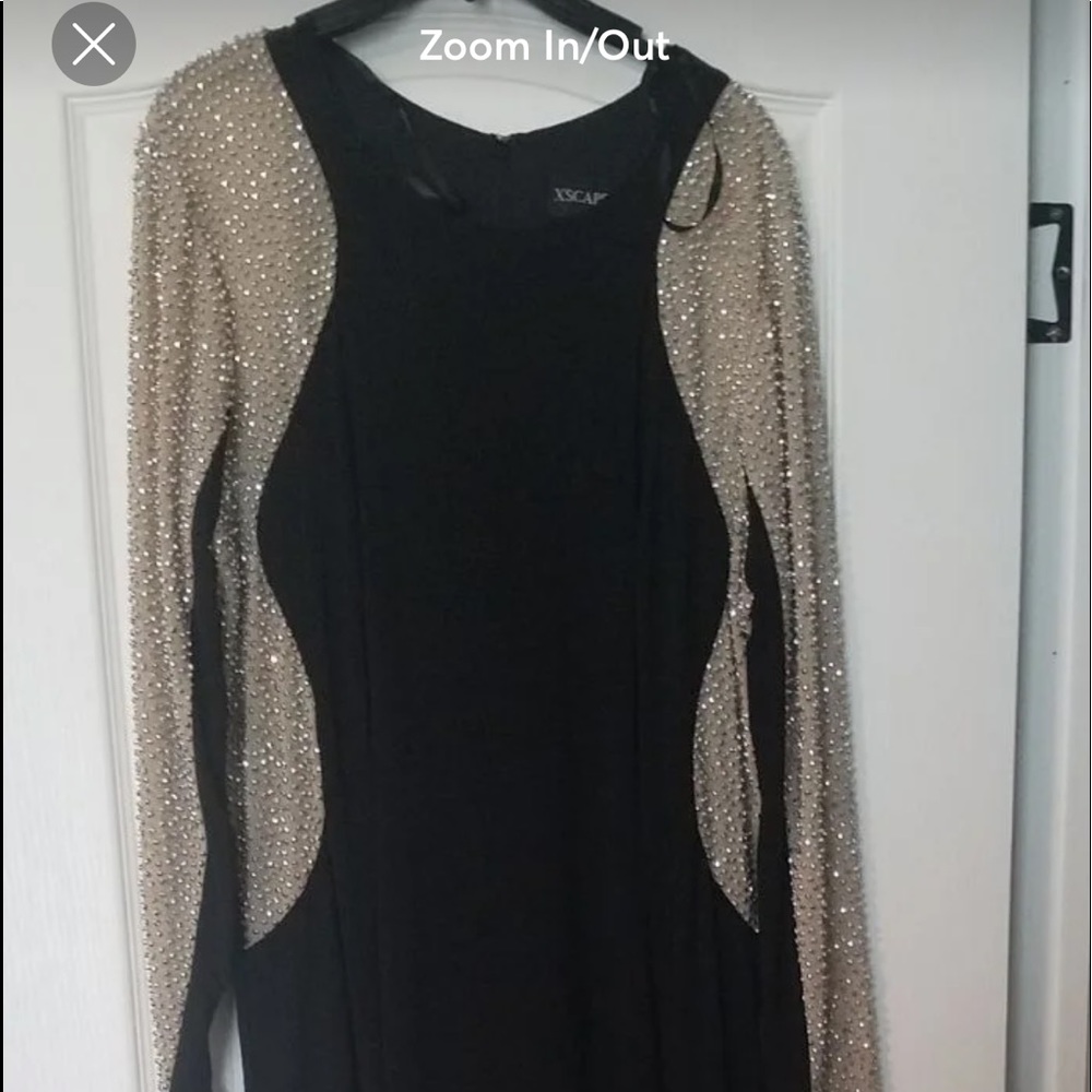 Escape size 18W Plus size beaded color block gown. Worn once for 3 hours!!